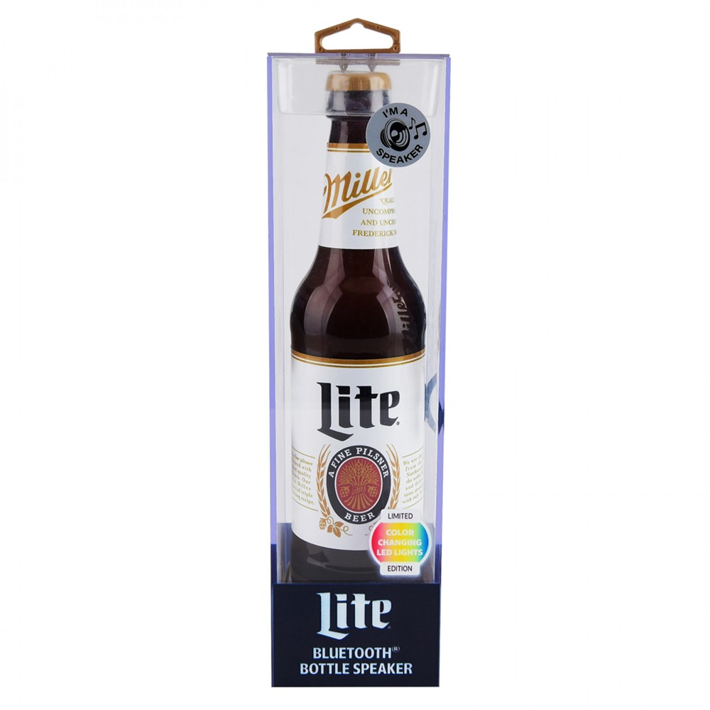 Miller Lite Bottle with Built in Bluetooth Speaker Multi-Color