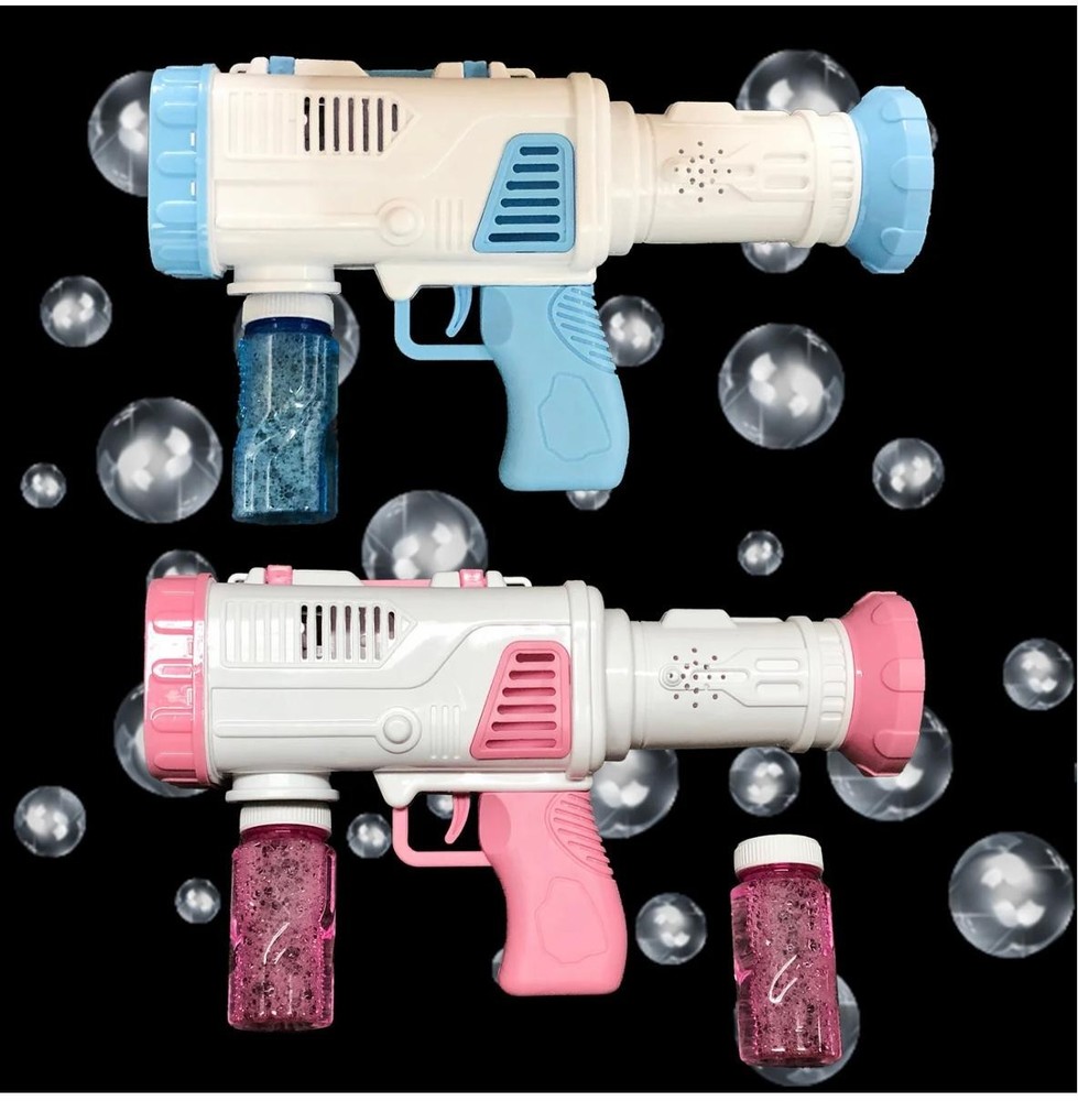 Electric Bubble Gun Blower Toy,  Includes Battery  & Extra Bubble Solution