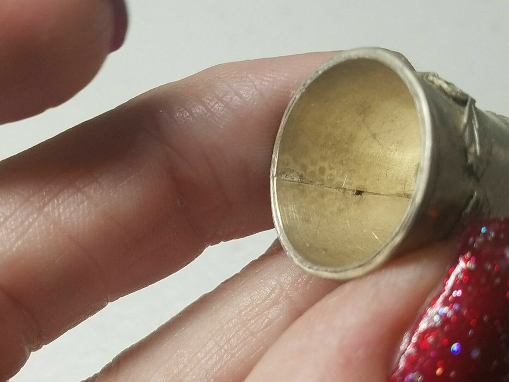 Antique Sterling Silver Thimble * Circa 1900