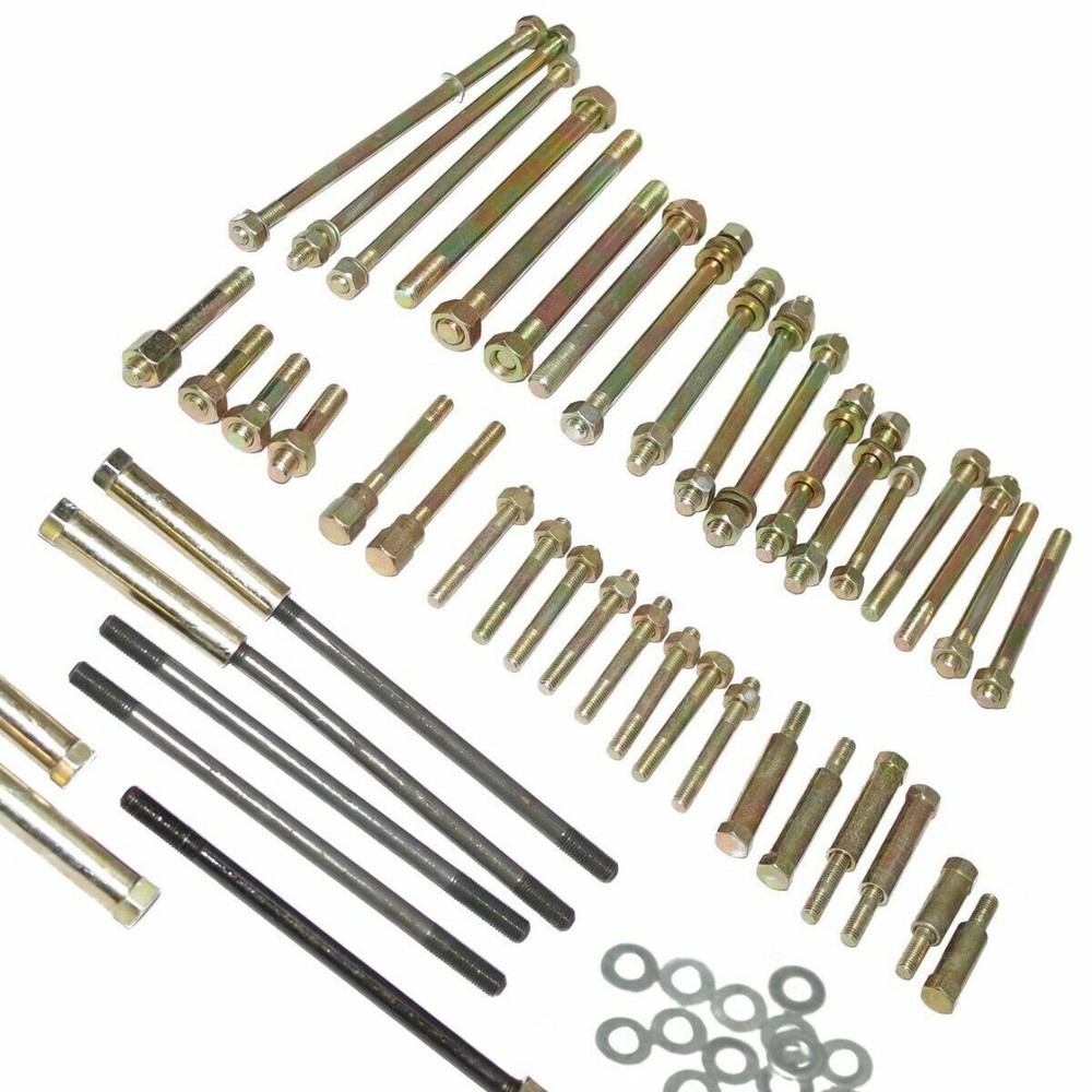 Fits Royal Enfield Complete Engine Studs With Nut & Washer Fixing Kit 47 pc. ECs