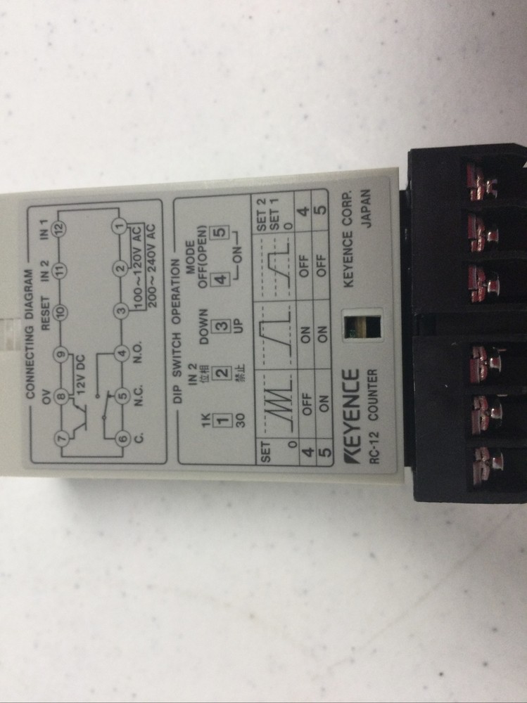 NEW KEYENCE RC-12 COUNTER, FREE SHIPPING