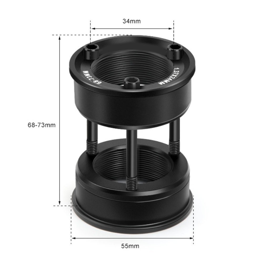 Bike Bottom Bracket Conversion Kit with Adjustable Eccentric Length 68 and 73mm