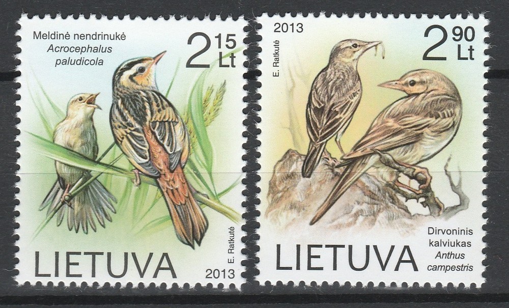 Lithuania 2013 Birds  2 MNH stamps