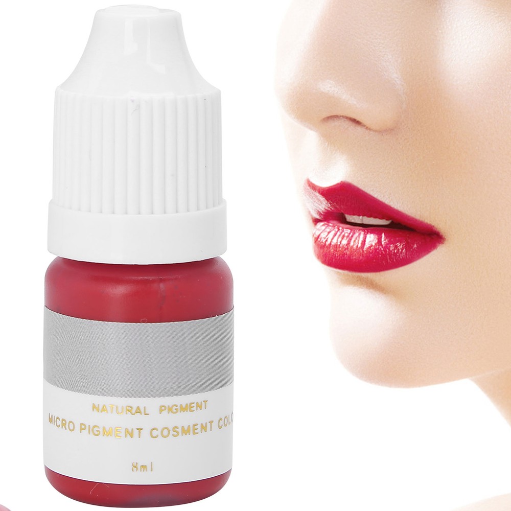 (Rose Red )Fast Coloring Lip Tattoo Ink Practice Microblading Pigment Access