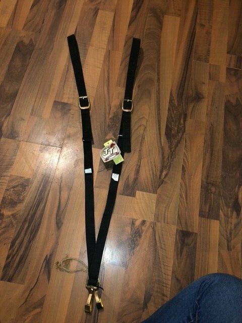NEW  NYLON / ELASTIC SIDE REINS BLACK