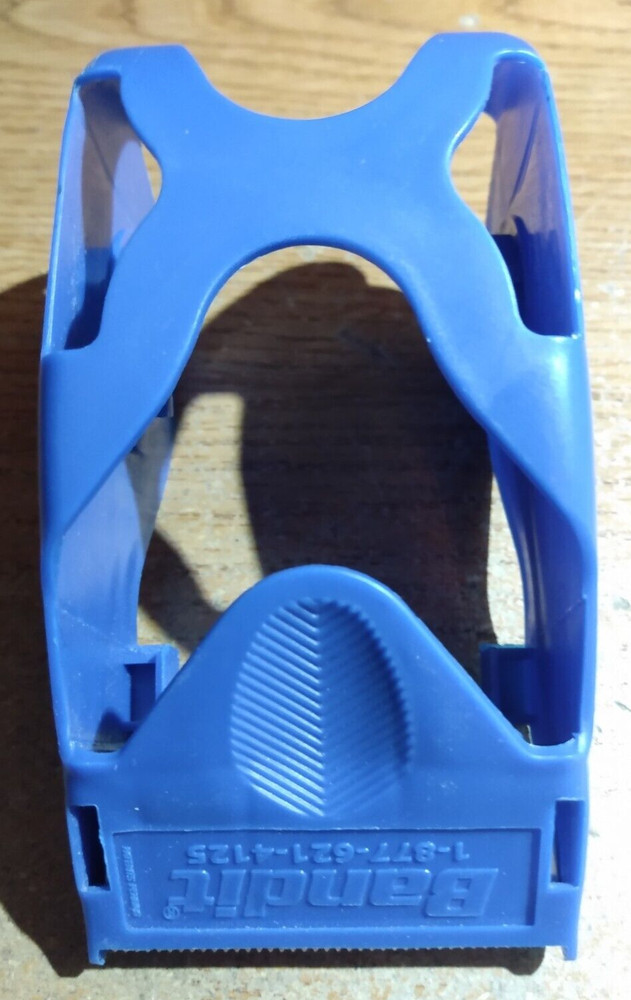 Small Roll Hand-Held Box Sealing Tape Dispenser Blue