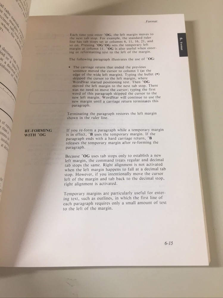 Vintage 1983 KAYPRO WORDSTAR Software Manual (NO DISK)