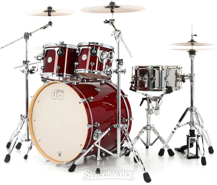 DW Design Series 4-piece Shell Pack - Cherry Stain