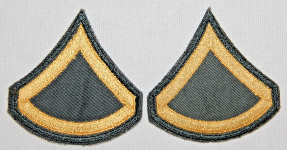 ORIGINAL VIETNAM E-3 PFC, PRIVATE FIRST CLASS CHEVRONS, STRIPES