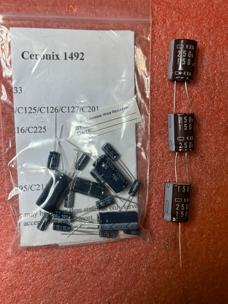 Ceronix 1492 basic cap kit and optional filter caps