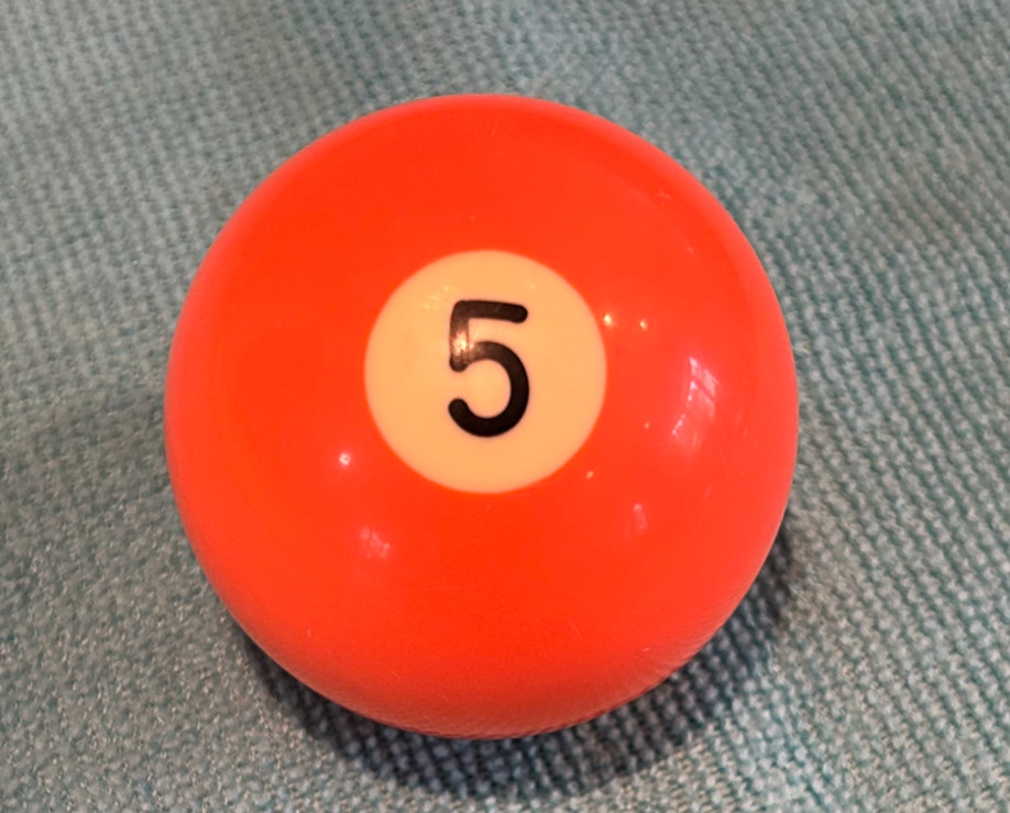 Replacement #5 Billiard Pool Ball  2 1/4" Diameter
