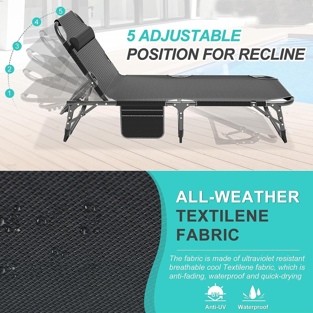 Begonia.K Camping Cot with Thick Pad , Cots for Sleeping, Bed 500LBS(Max Load)