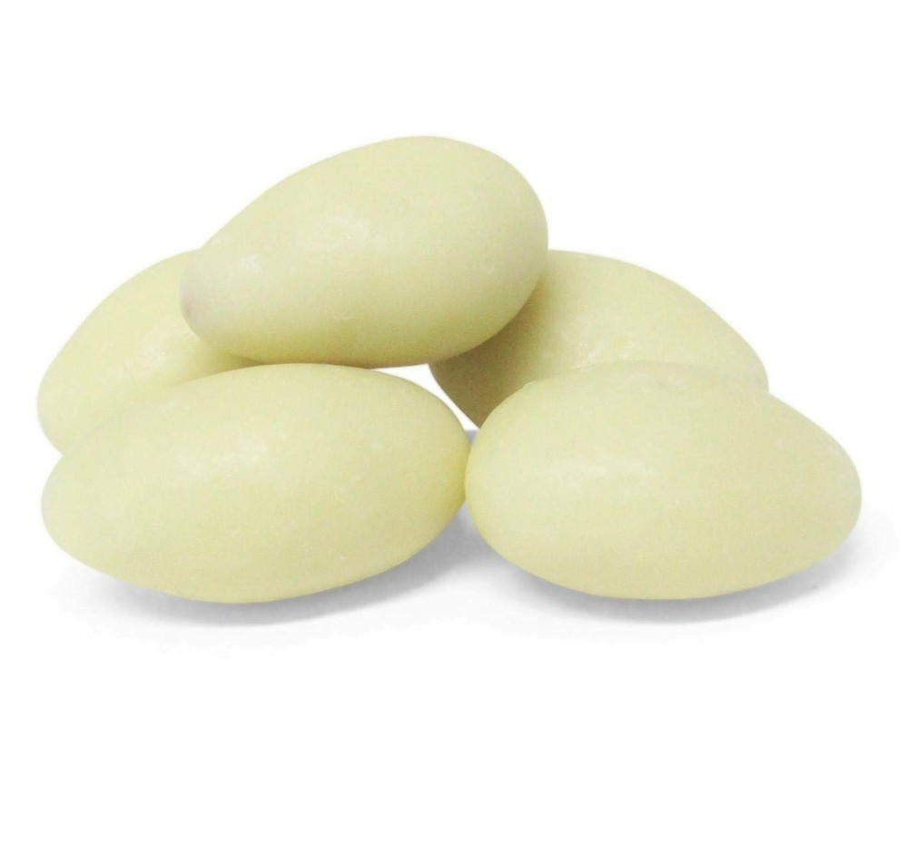 Gourmet White Chocolate Covered Almonds by Its Delish, 5 lbs Bulk