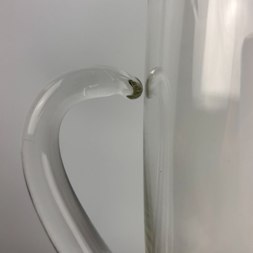Silver Smith Studio Glass and Silverplated Cocktail Pitcher