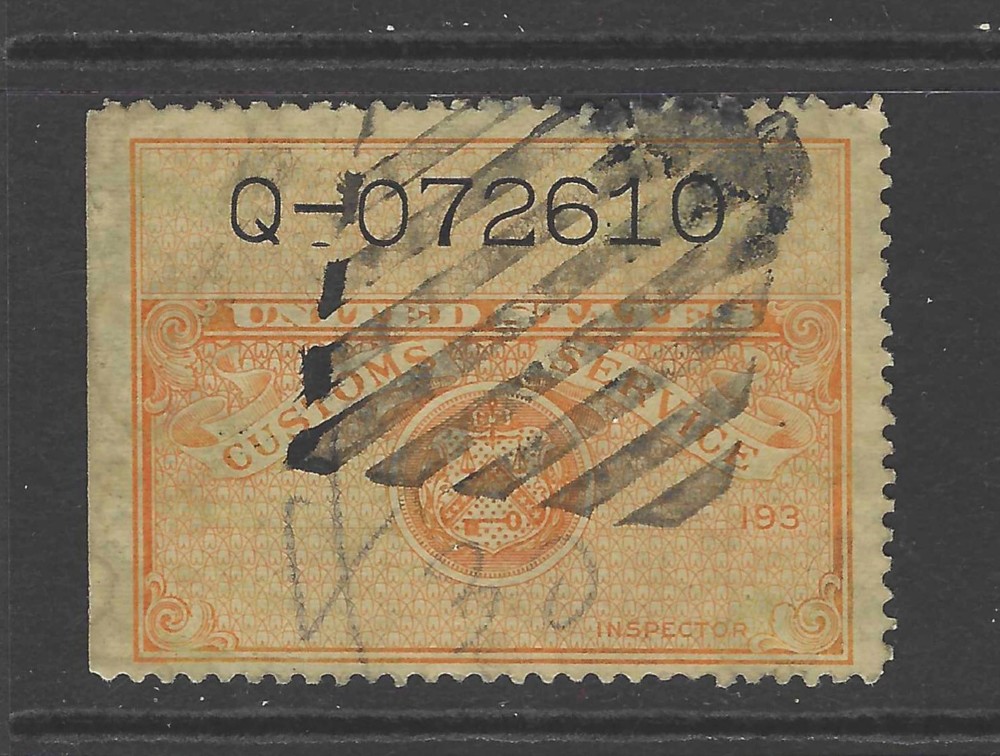 Bigjake:#CB-124, Customs Baggage Ticket
