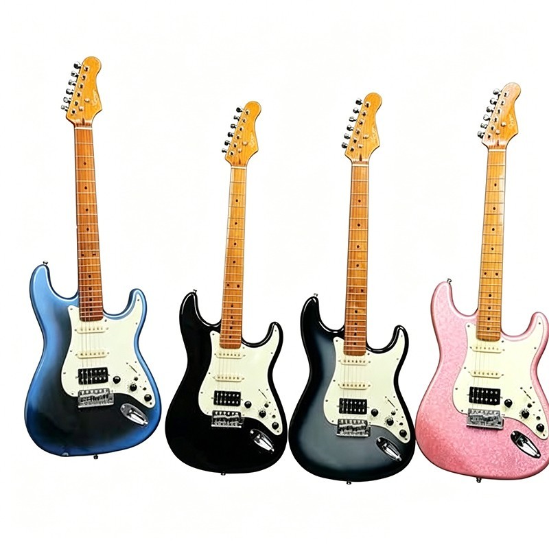 High-Grade Solid Wood Smart Electric Guitar Built-in 8 Effects Processor