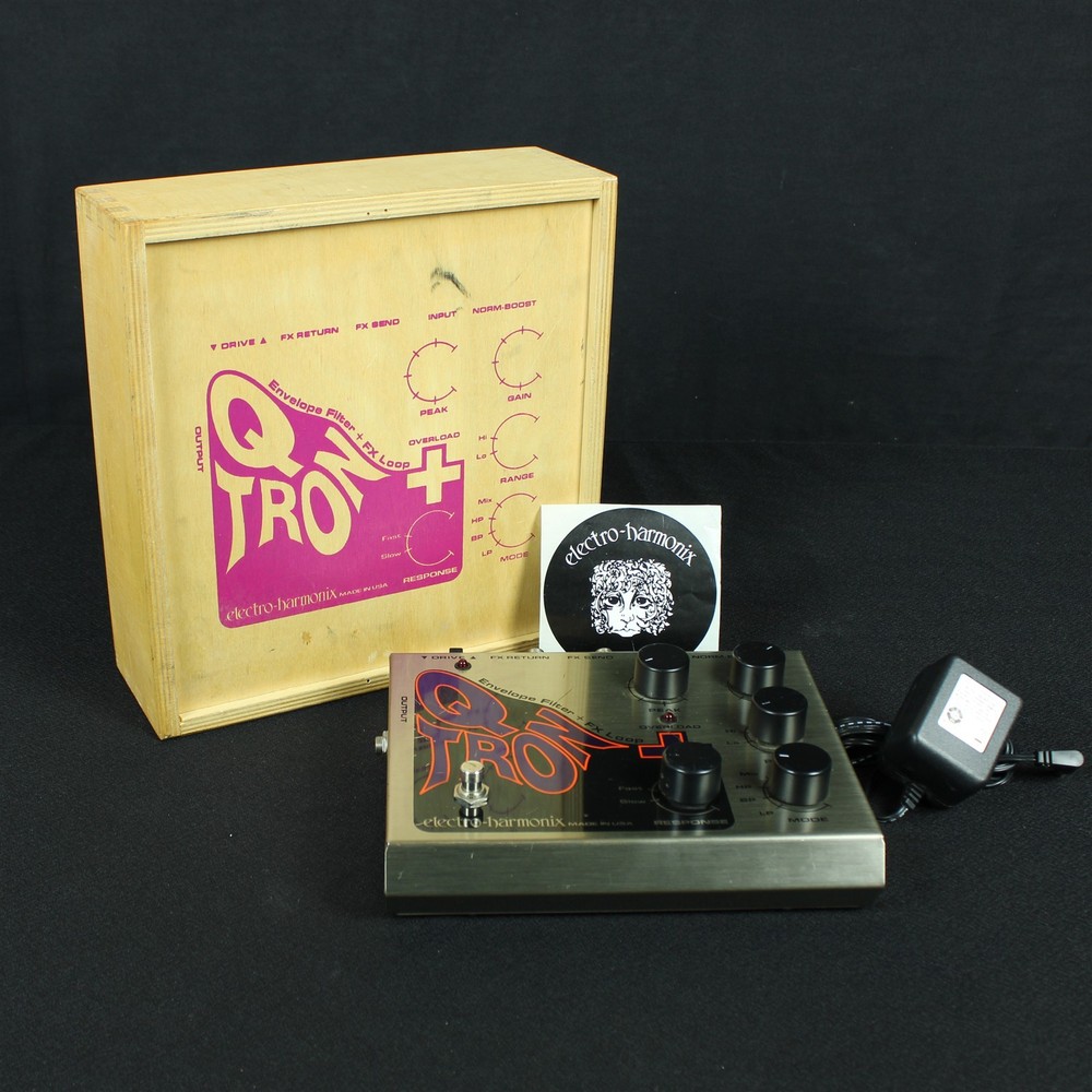 Electro Harmonix QTron+ Envelope Filter, Wood Box