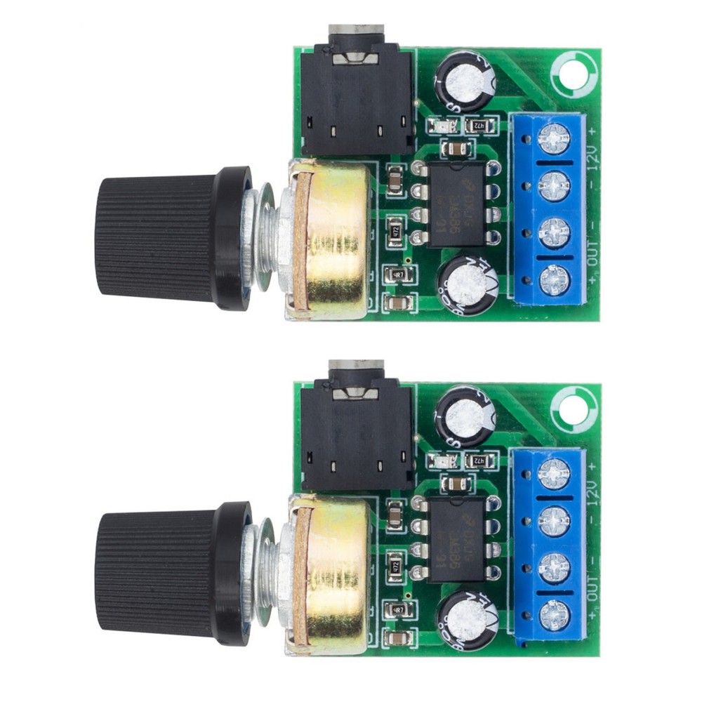 2* Adjustable Volume LM386 Mini Audio Power Amplifier Board DC3~12V Module E