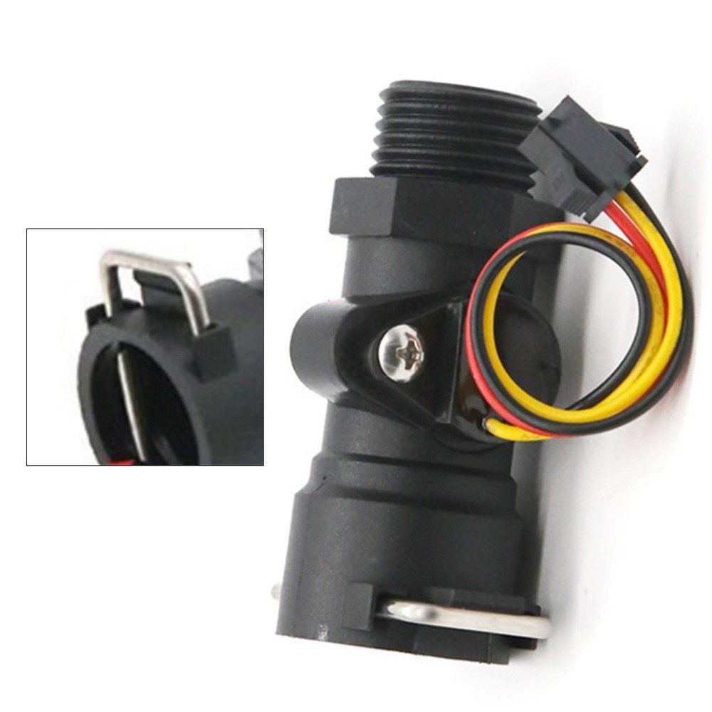 DN15 Flow Sensor for Water Heaters with Color Coded Leads and Easy Installation