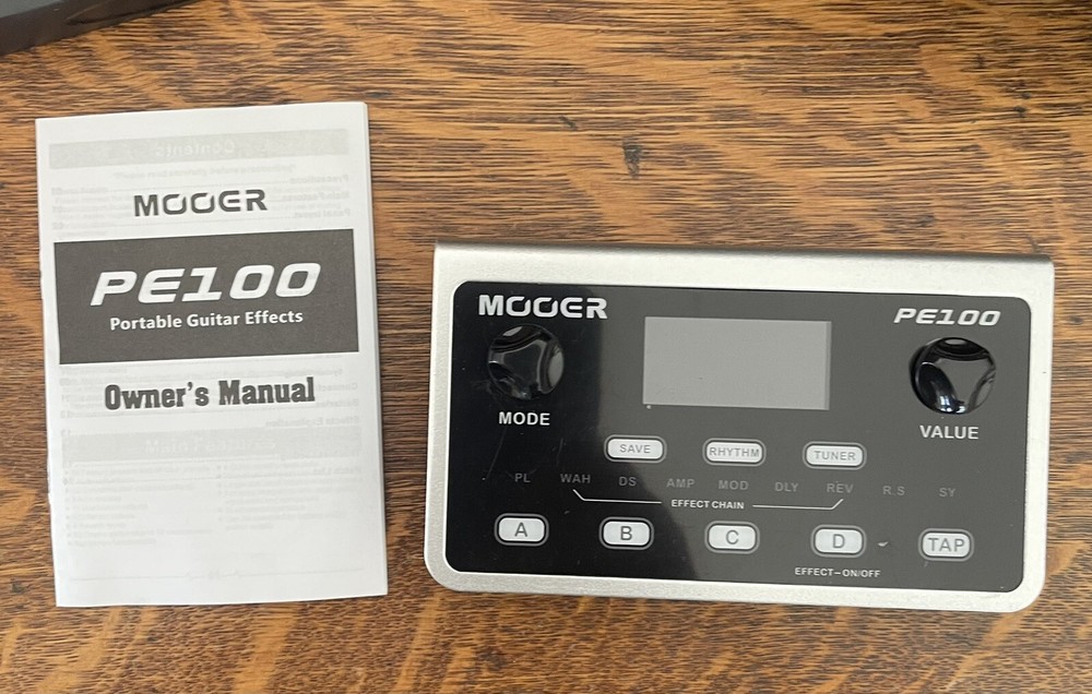 MOOER PE100 Multi-effects Processor Guitar Effect Pedal 40 Drum Patterns L5N4