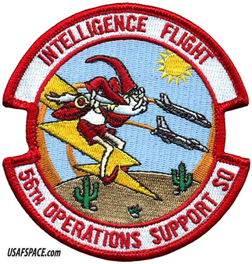 USAF 56TH OPERATIONS SUPPORT SQ -56 OSS-INTELLIGENCE FLIGHT-Luke, AFB, AZ- PATCH