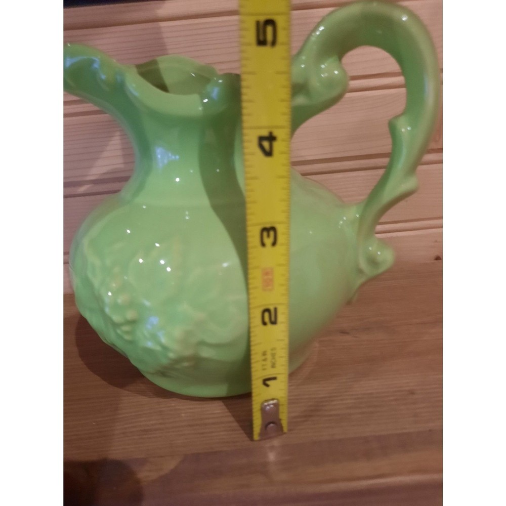 McCoy Lime Green Pottery Pitcher