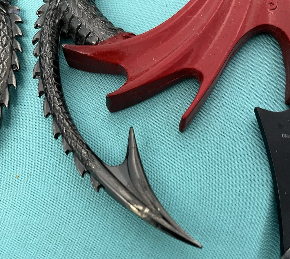 Twin Dragon DAGGER Display Collectibles Unsharpened Blade W/clearblade Protector