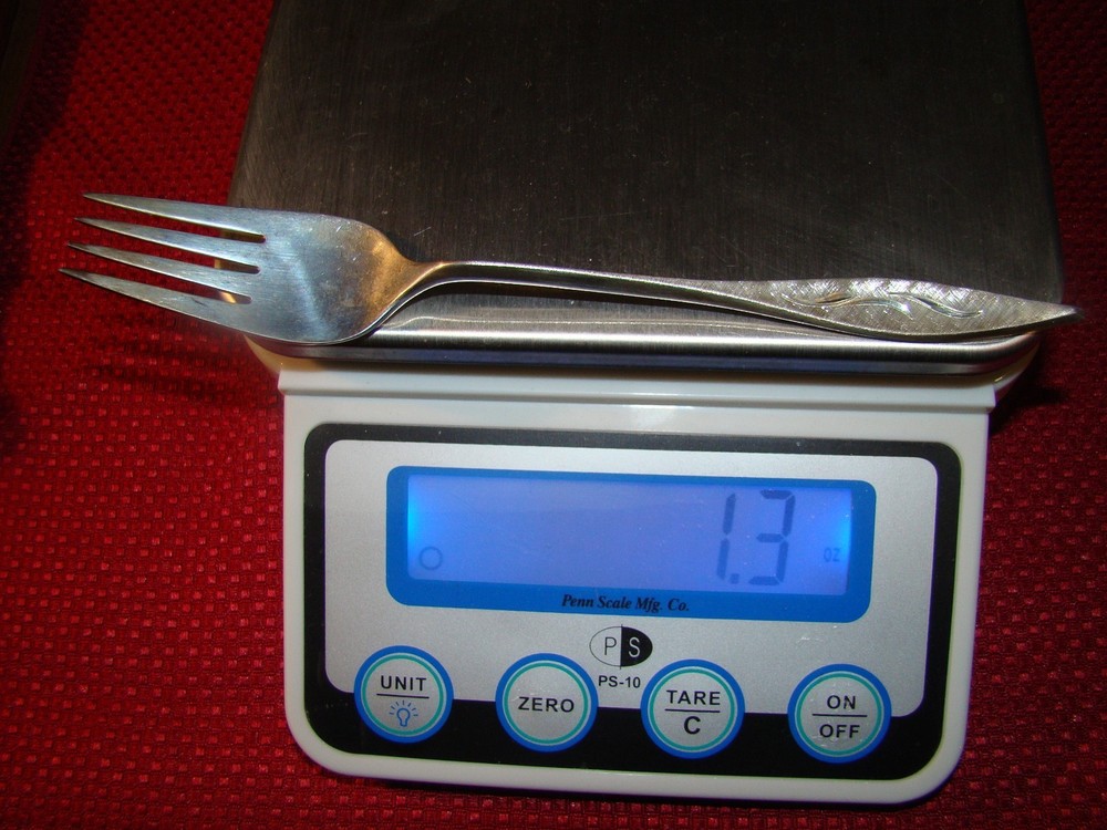 REED & BARTON STERLING SILVER CELLINI ENGRAVED SALAD FORK NO MONOGRAM