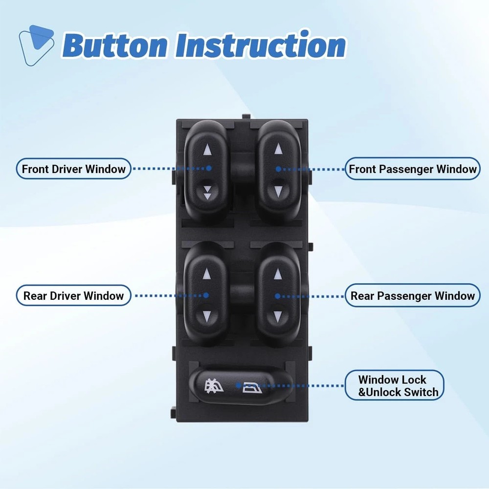 Power Window Control Switch Master Door Button For 2003-2008 Ford Crown Victoria