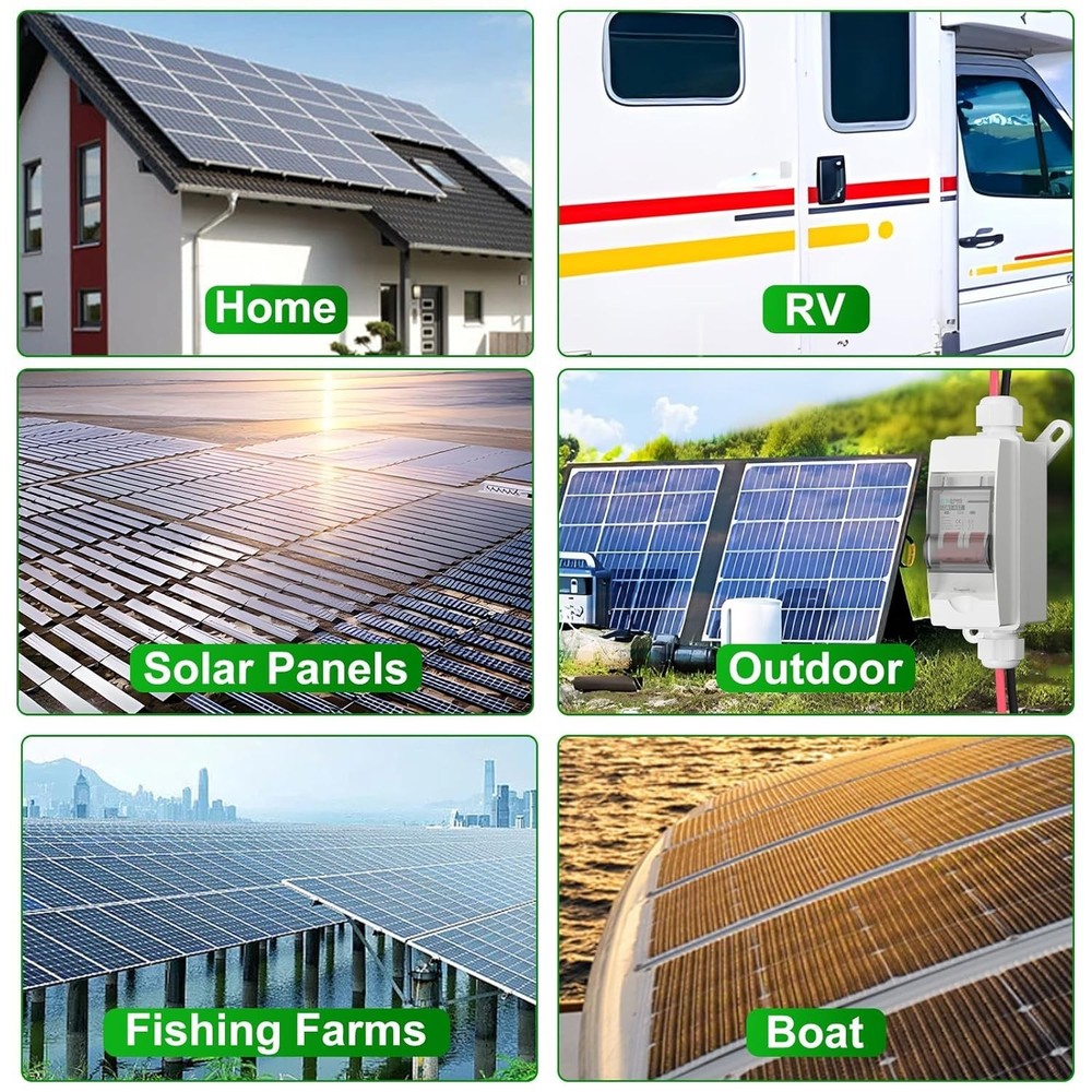 32A Solar Panel Disconnect Switch with Waterproof Circuit Breaker