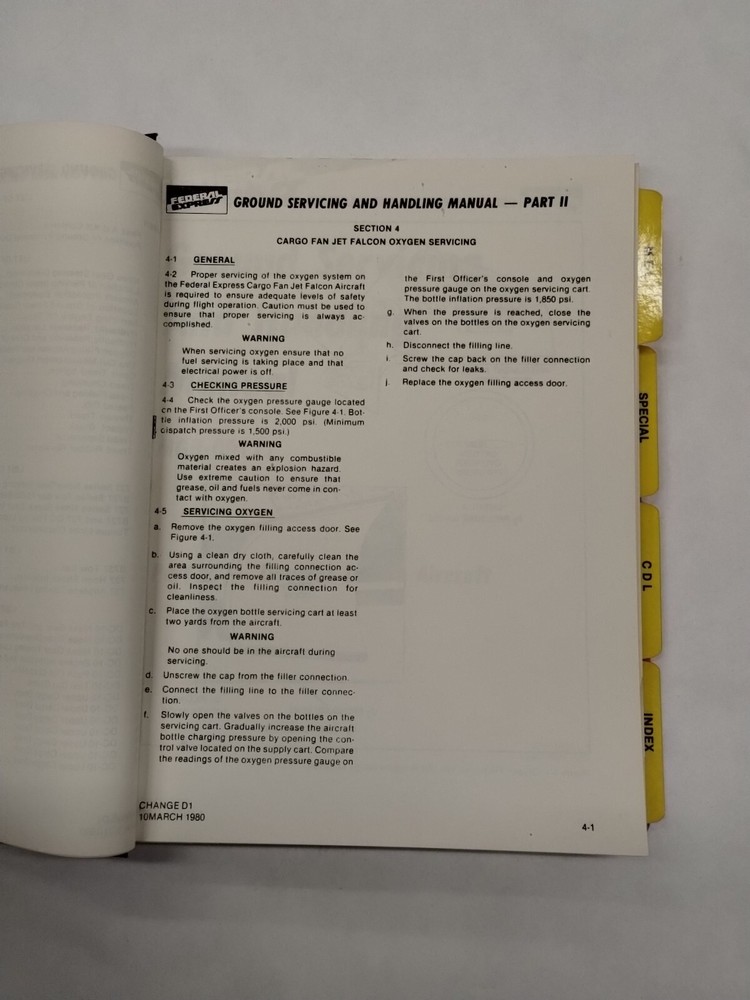 Federal Express 727 Minimum Equipment List & Configuration Deviation List-Origin