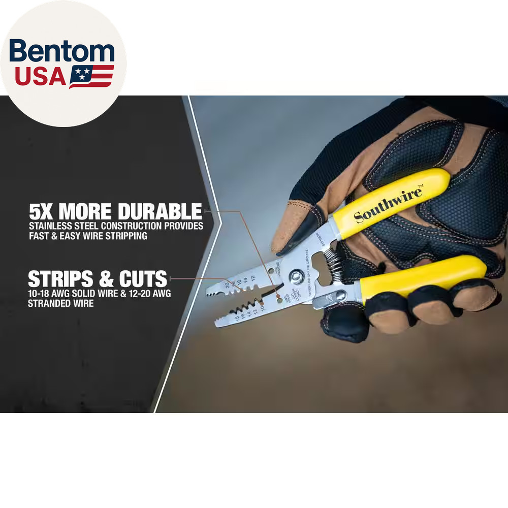 6 In. Compact Wire Stripper 10 AWG -18 AWG