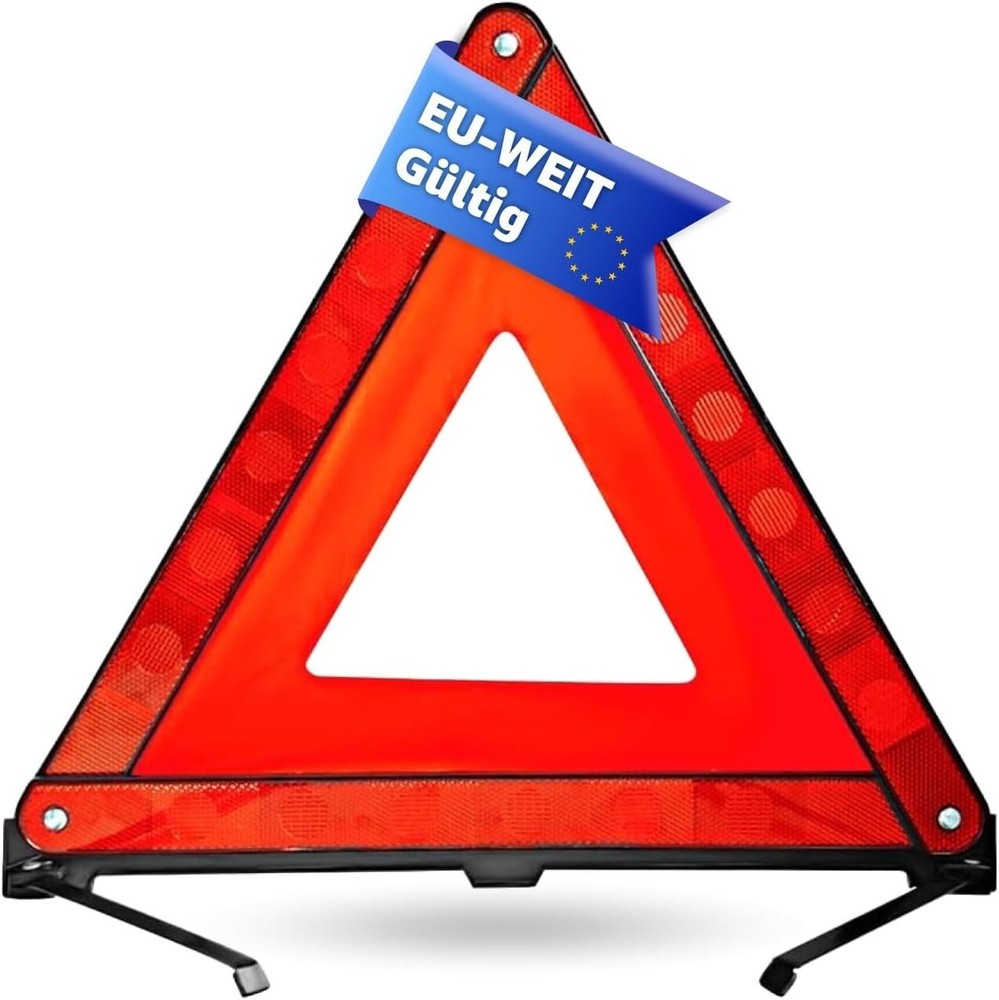Warning triangle emergency triangle car & passenger car-red-breakdown triangle StVO ECE R27 2026