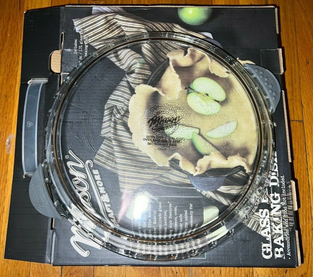 Mason Craft & More Glass Pie Baking Dish