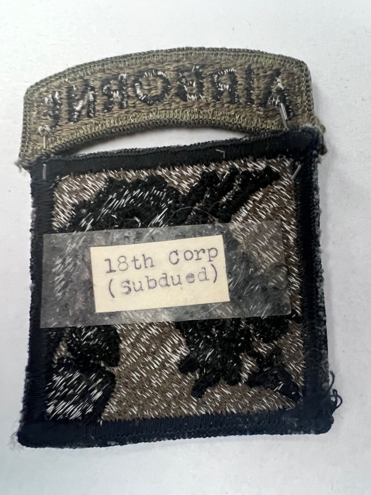 18th Airborne Corps Subdued US Army Patch