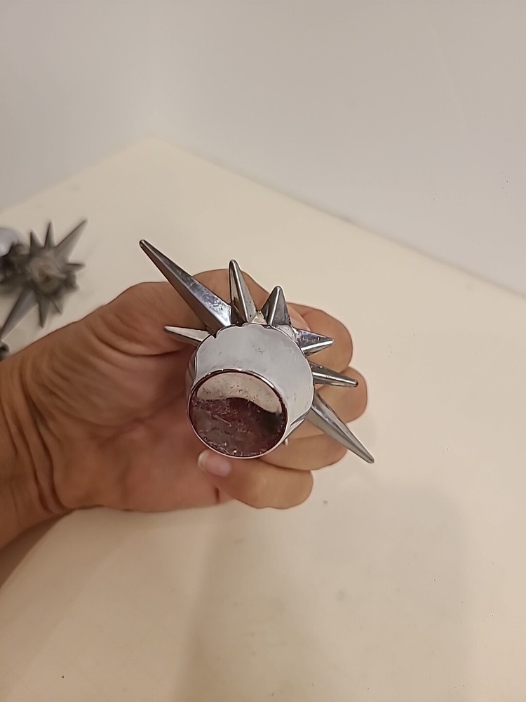 Vintage ATOMIC STARBURST MID CENTURY DRAWER PULL WITH SCREW