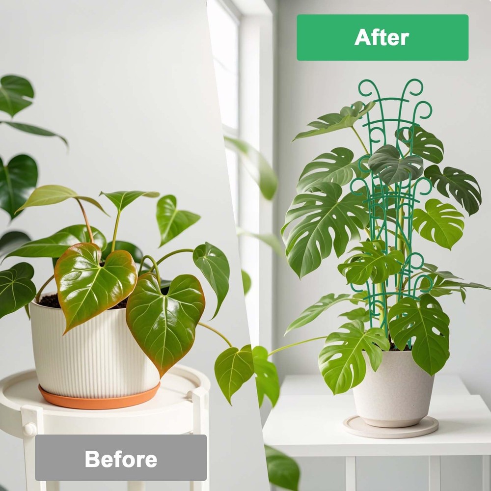 Plant Trellis for Potted Plants 4 Pack Stackable Climbing Support