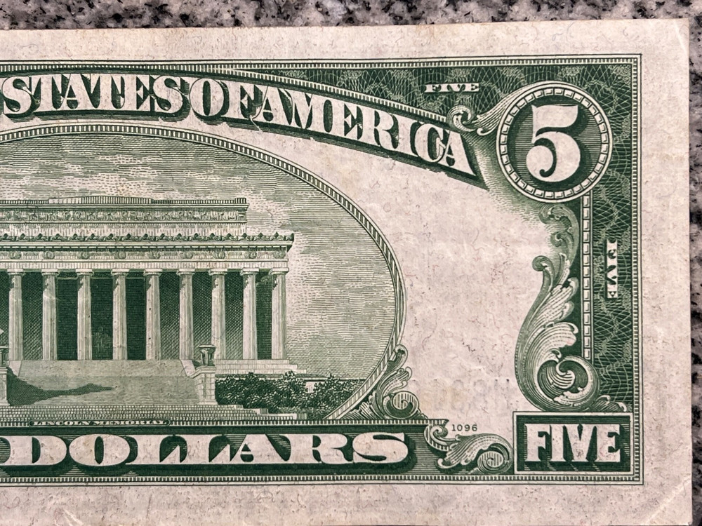 $5 1934-A Silver Certificate Blue Seal UNCIRCULATED!!!