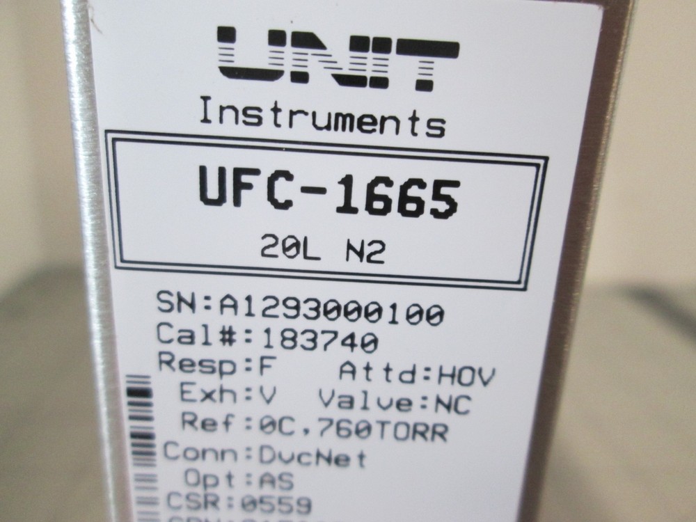 Unit, UFC-1665, N2, 20L, Mass Flow Controller, New