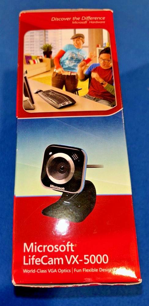 Microsoft LifeCam VX-5000 World Class VGA Optics Web Cam PC-USB