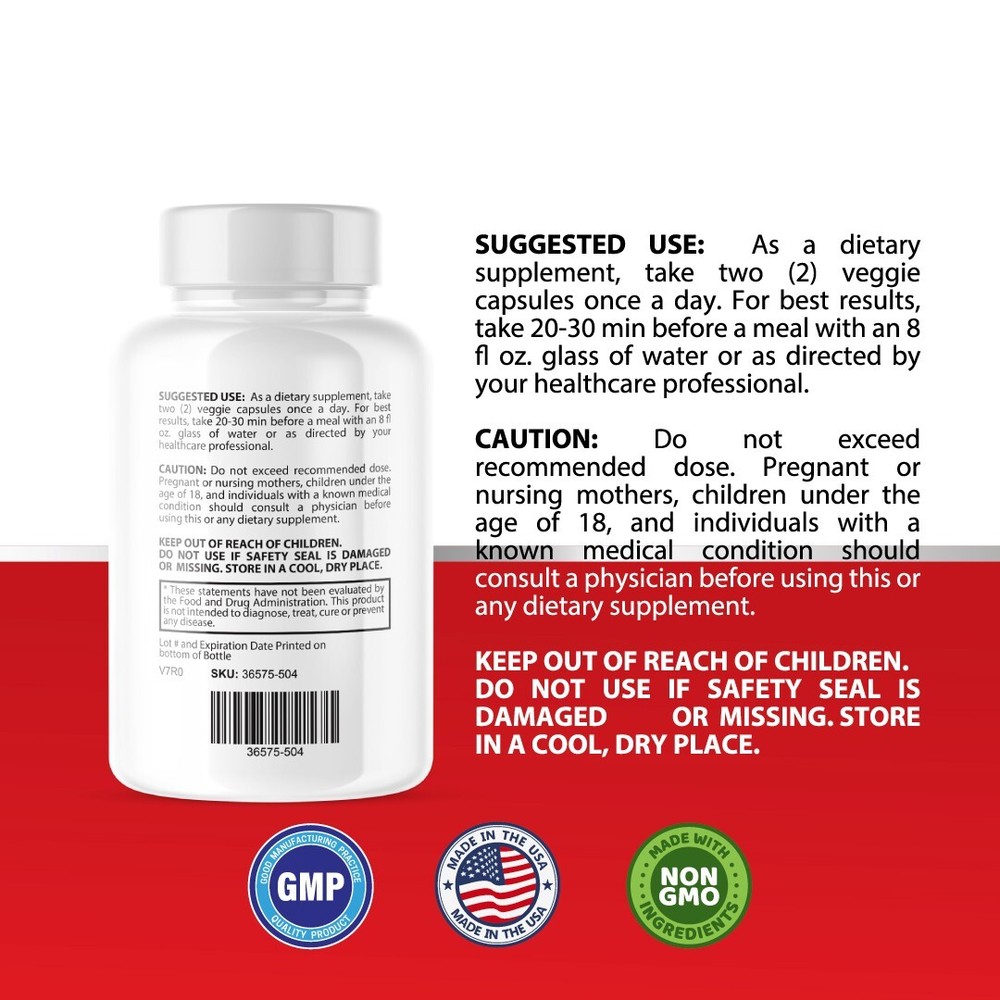 Ortho Prostate- Prostate Support- 2 Bottles- 120 Capsules