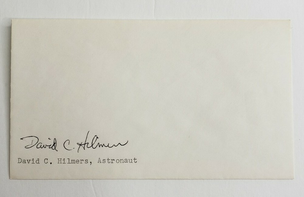 David C. Hilmers Astronaut Autographed Hand Signed Envelope