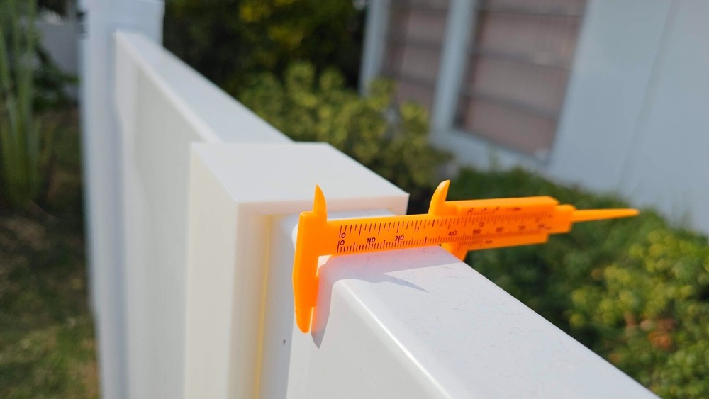 Vinyl Fence Mount Bracket for Security Camera, Solar Light, no drilling.