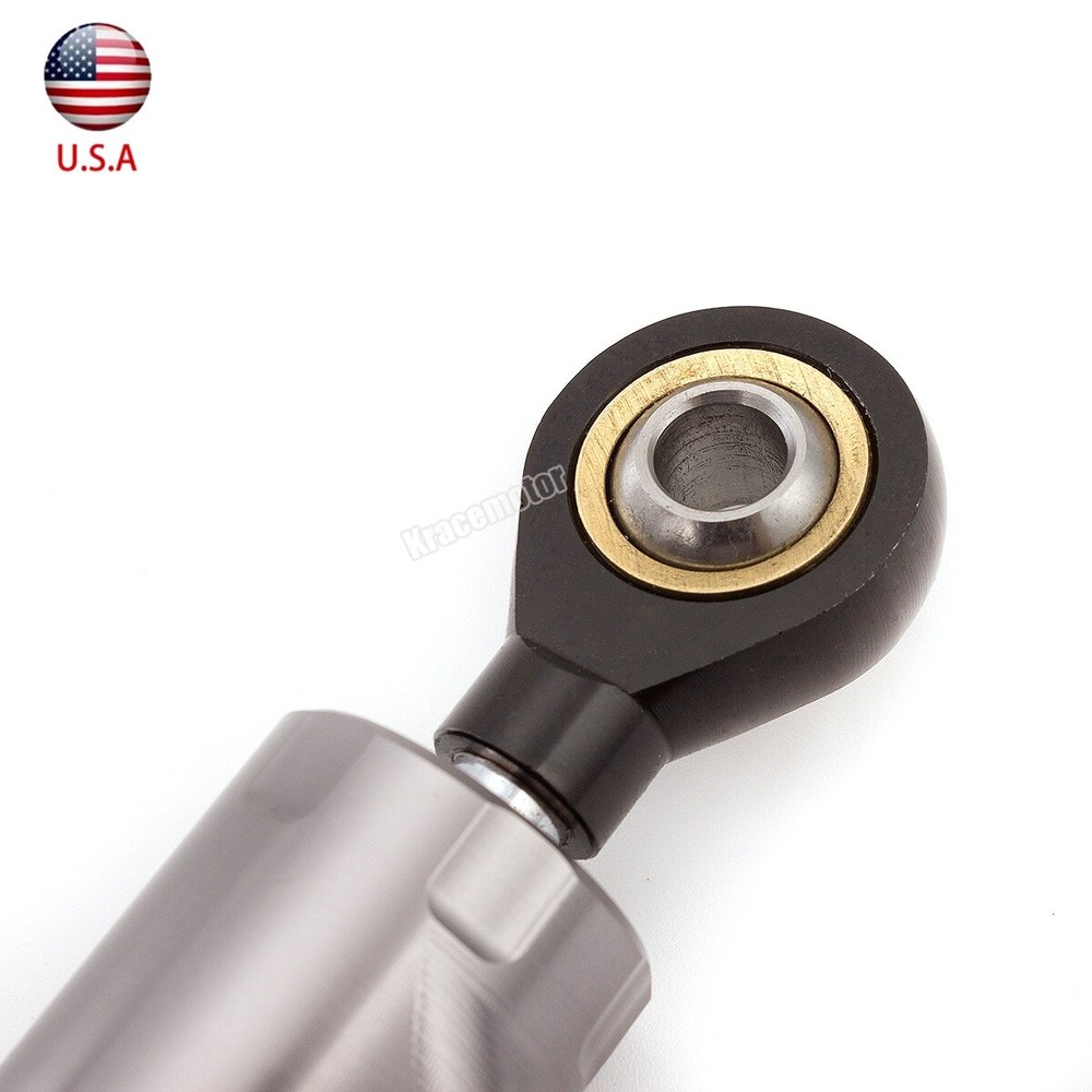CNC Adjustable Steering Damper Stabilizer Motorbike Accessories Universal Gray