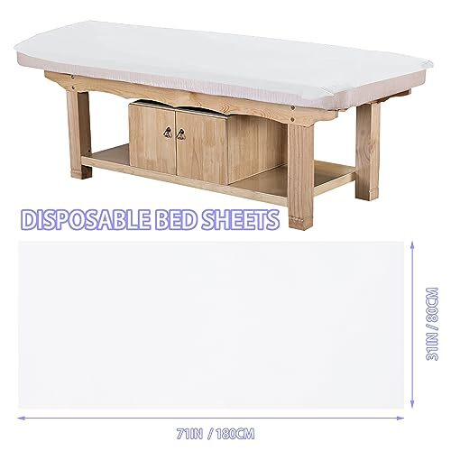 50 Pack Disposable Bed Sheets for Salon Massage Spa Table Cover