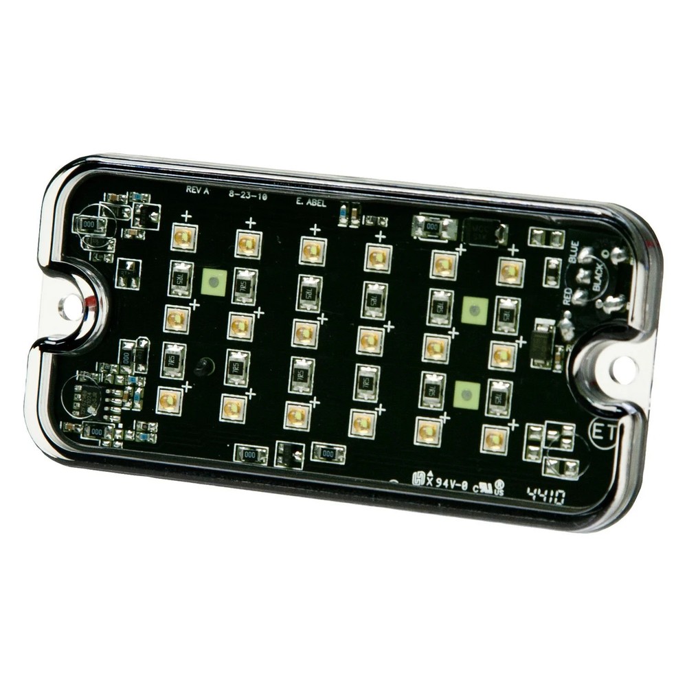 ECCO SAFETY GROUP DIRECTIONAL LED: RECTANGULAR SURFACE MOUNT 12VDC 16 FLASH PATT
