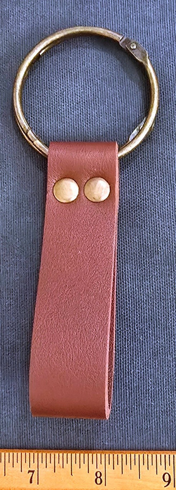 Faux Leather Keychain Keyring