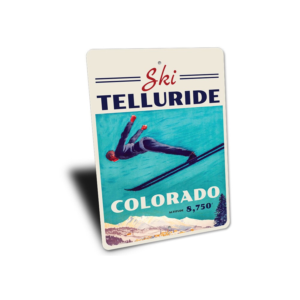 Ski Telluride Metal Sign