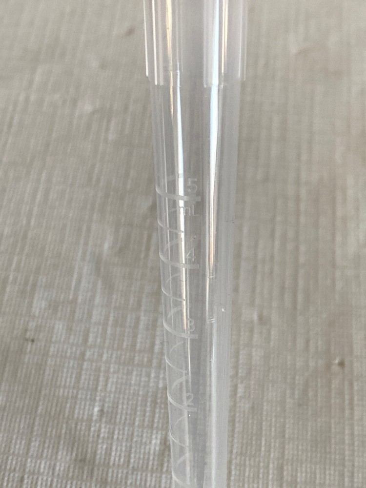 (200/Pack) Laboratory 5mL Polypropylene Micropoint Graduated Pipette Tips