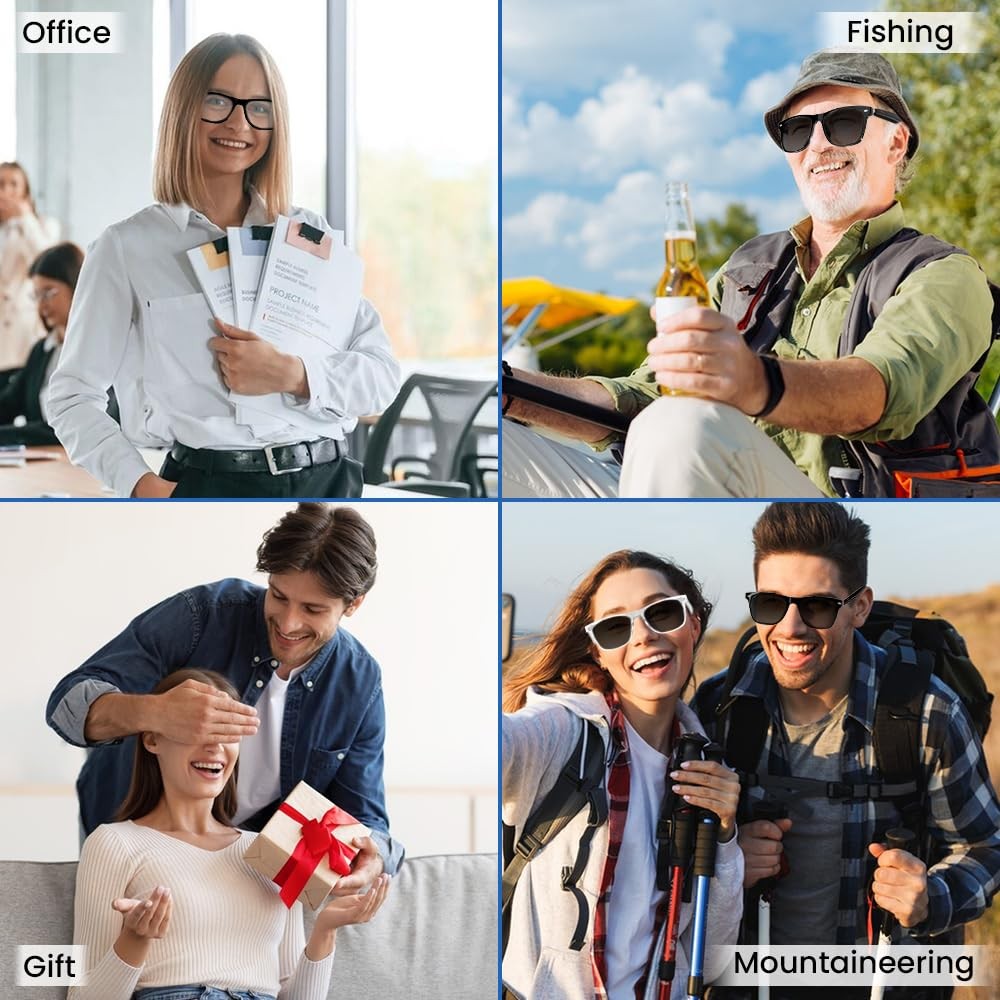 Smart Bluetooth Glasses, Touch Control, UV Protection, Voice Control for All